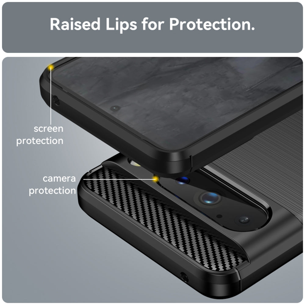 Cover til Google Pixel 8 Pro, Techsuit, Carbon, Sort