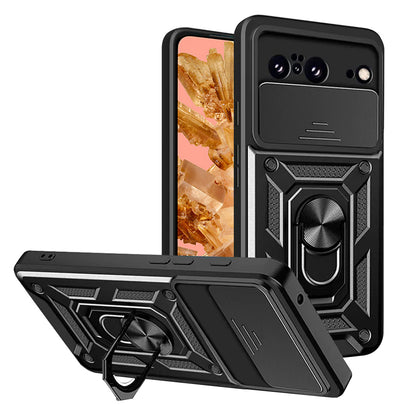 Cover til Google Pixel 8, Techsuit, CamShield, Sort