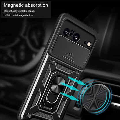 Cover til Google Pixel 8, Techsuit, CamShield, Sort