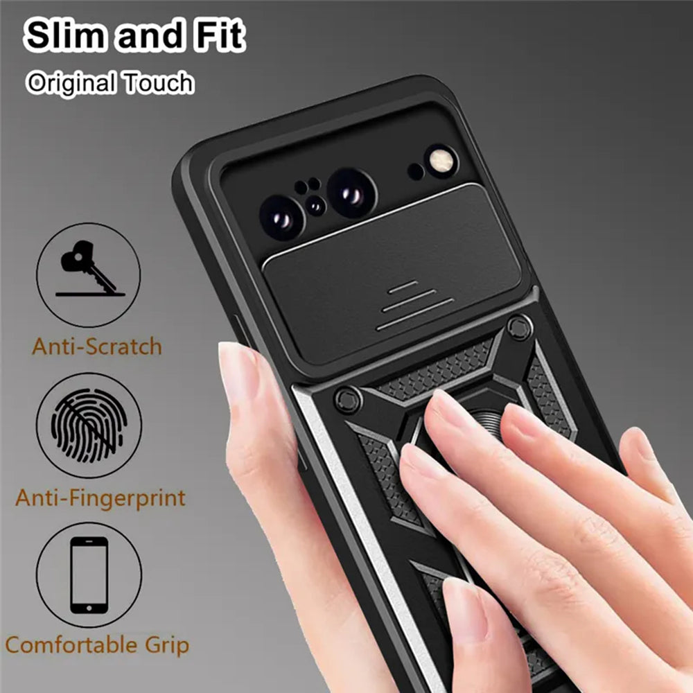 Cover til Google Pixel 8, Techsuit, CamShield, Sort