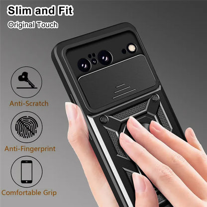 Cover til Google Pixel 8, Techsuit, CamShield, Sort