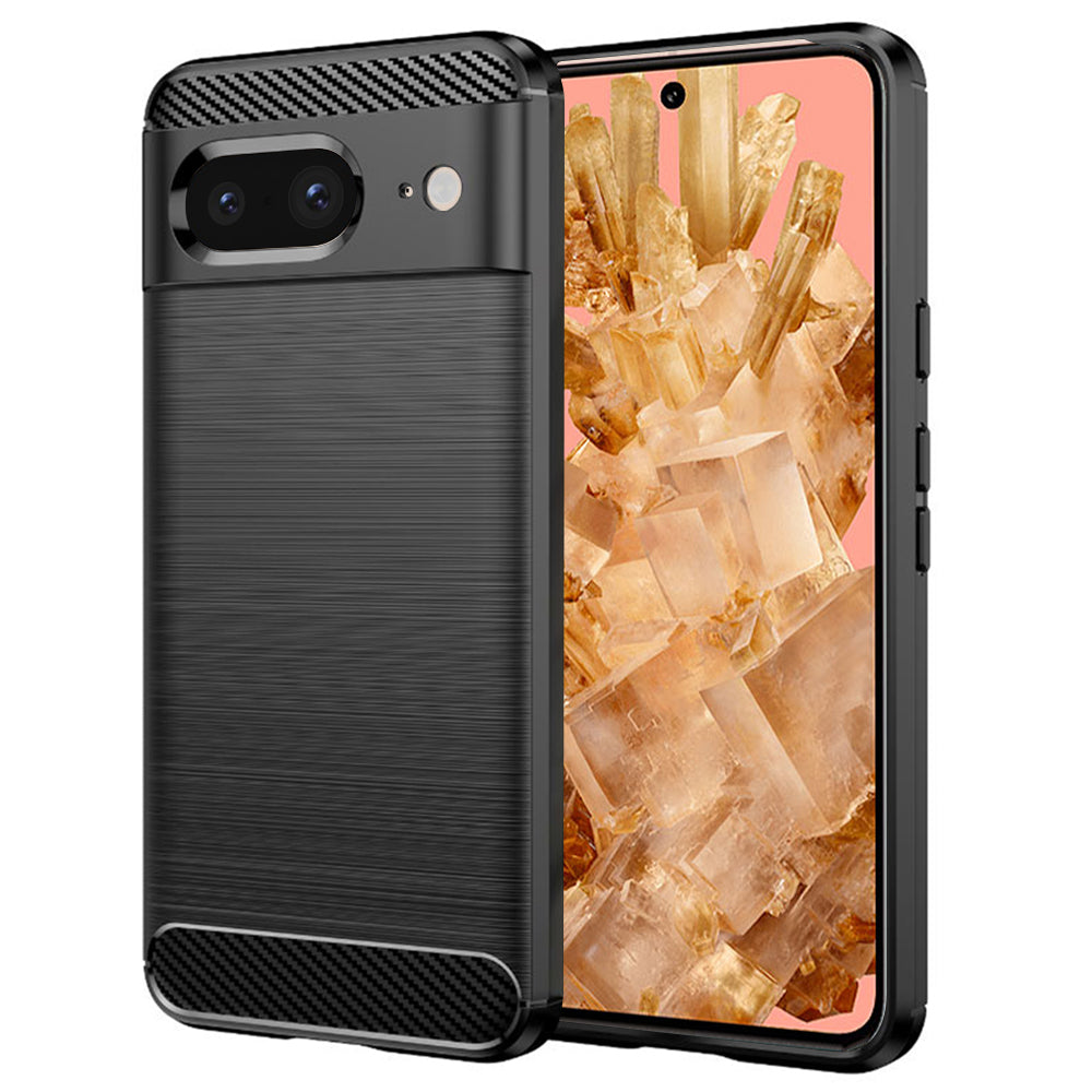 Cover til Google Pixel 8, Techsuit, Carbon, Sort
