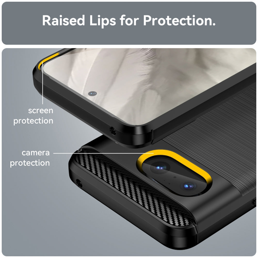 Cover til Google Pixel 8, Techsuit, Carbon, Sort