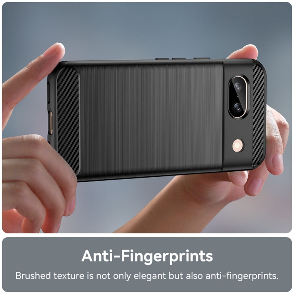 Cover til Google Pixel 8a, Techsuit, Carbon, Sort
