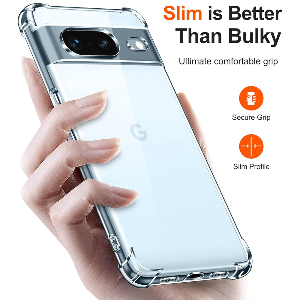 Cover til Google Pixel 8a, Techsuit, Shockproof Clear, Transparent