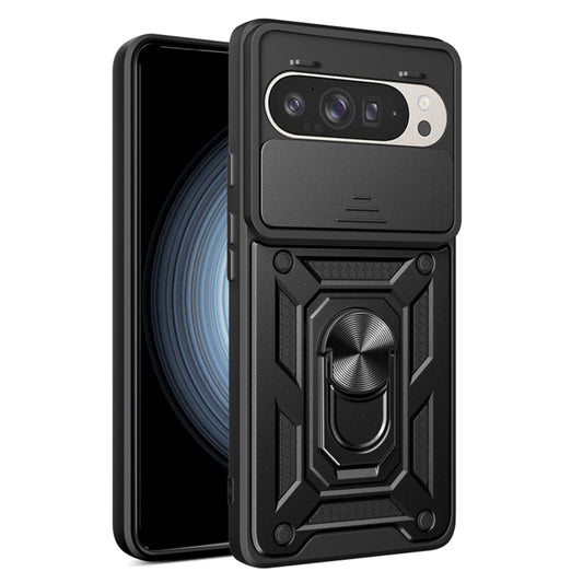 Cover til Google Pixel 9 / 9 Pro, Techsuit, CamShield, Sort