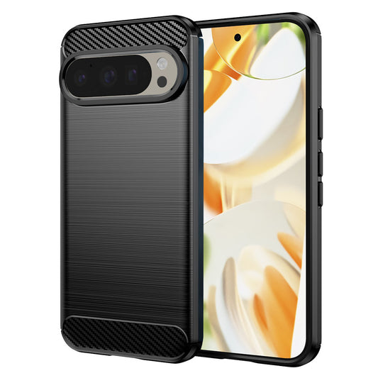 Cover til Google Pixel 9 / 9 Pro, Techsuit, Carbon, Sort
