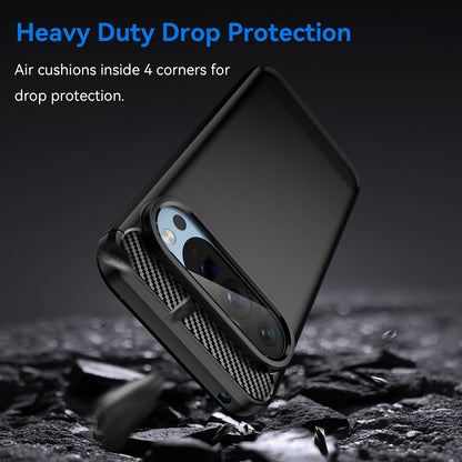 Cover til Google Pixel 9 / 9 Pro, Techsuit, Carbon, Sort