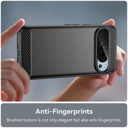Cover til Google Pixel 9 / 9 Pro, Techsuit, Carbon, Sort