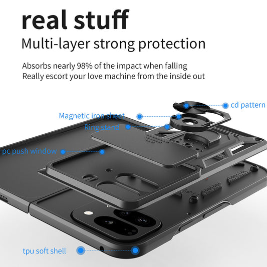 Cover til Google Pixel 9 Pro Fold, Techsuit, CamShield, Pink