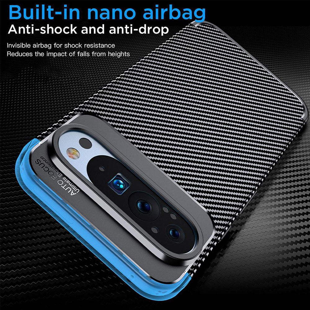Cover til Google Pixel 9 Pro, Techsuit, CarbonFiber, Sort
