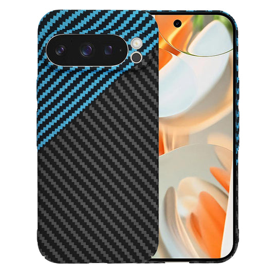 Cover til Google Pixel 9 Pro, Techsuit, Carbonite FiberShell, Sort Bleu