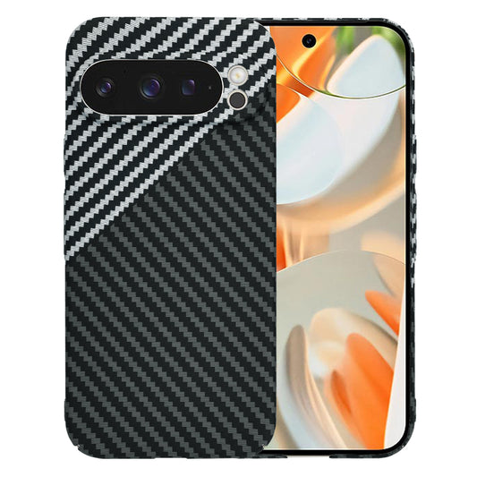Cover til Google Pixel 9 Pro, Techsuit, Carbonite FiberShell, Sort Grå