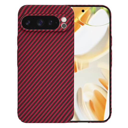 Cover til Google Pixel 9 Pro, Techsuit, Carbonite FiberShell, Rød