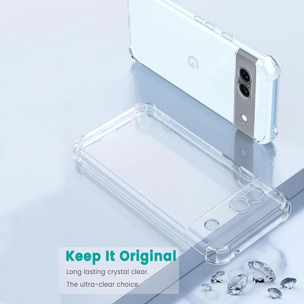 Cover til Google Pixel 9 Pro, Techsuit, Shockproof Clear, Transparent