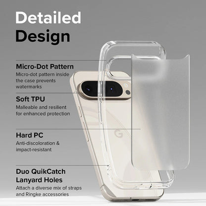 Cover til Google Pixel 9 Pro XL, Ringke, Fusion, Mat Transparent