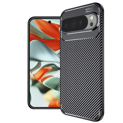 Cover til Google Pixel 9 Pro XL, Techsuit, CarbonFiber, Sort