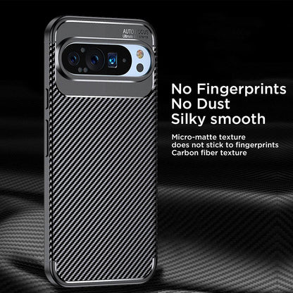 Cover til Google Pixel 9 Pro XL, Techsuit, CarbonFiber, Sort