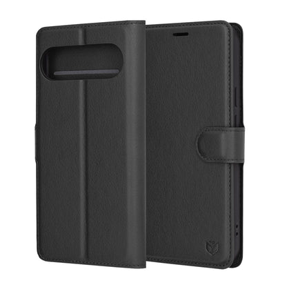 Cover til Google Pixel 9 Pro XL, Techsuit, Leather Folio, Sort