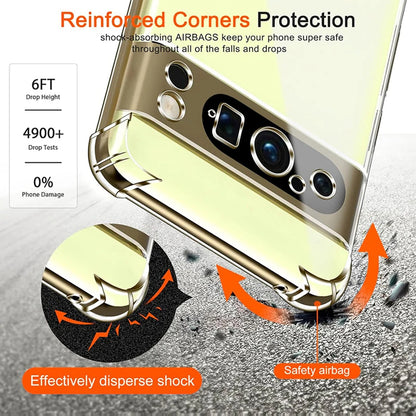Cover til Google Pixel 9 Pro XL, Techsuit, Stødabsorberende Klar, Transparent