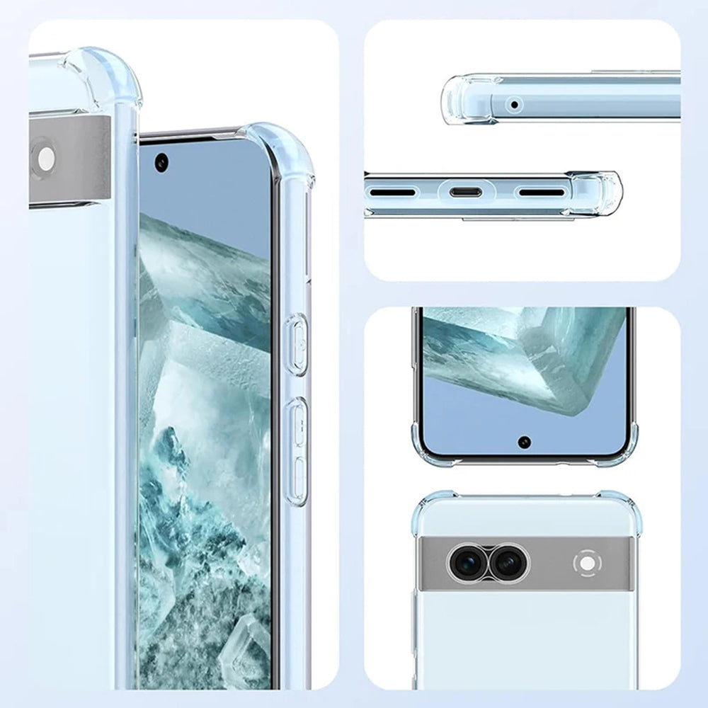 Case for Google Pixel 9, Techsuit, Shockproof Clear, Transparent