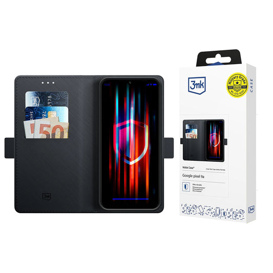 Cover til Google Pixel 9a, 3MK, Wallet, Sort