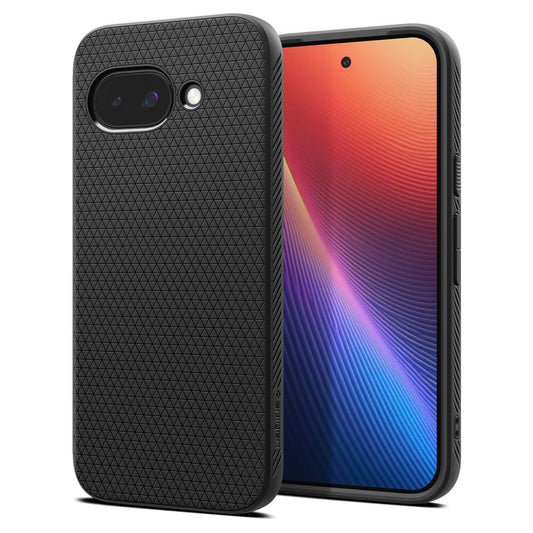 Etui til Google Pixel 9a, Spigen, Liquid Air, Mat Sort