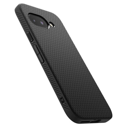 Etui til Google Pixel 9a, Spigen, Liquid Air, Mat Sort ACS09039
