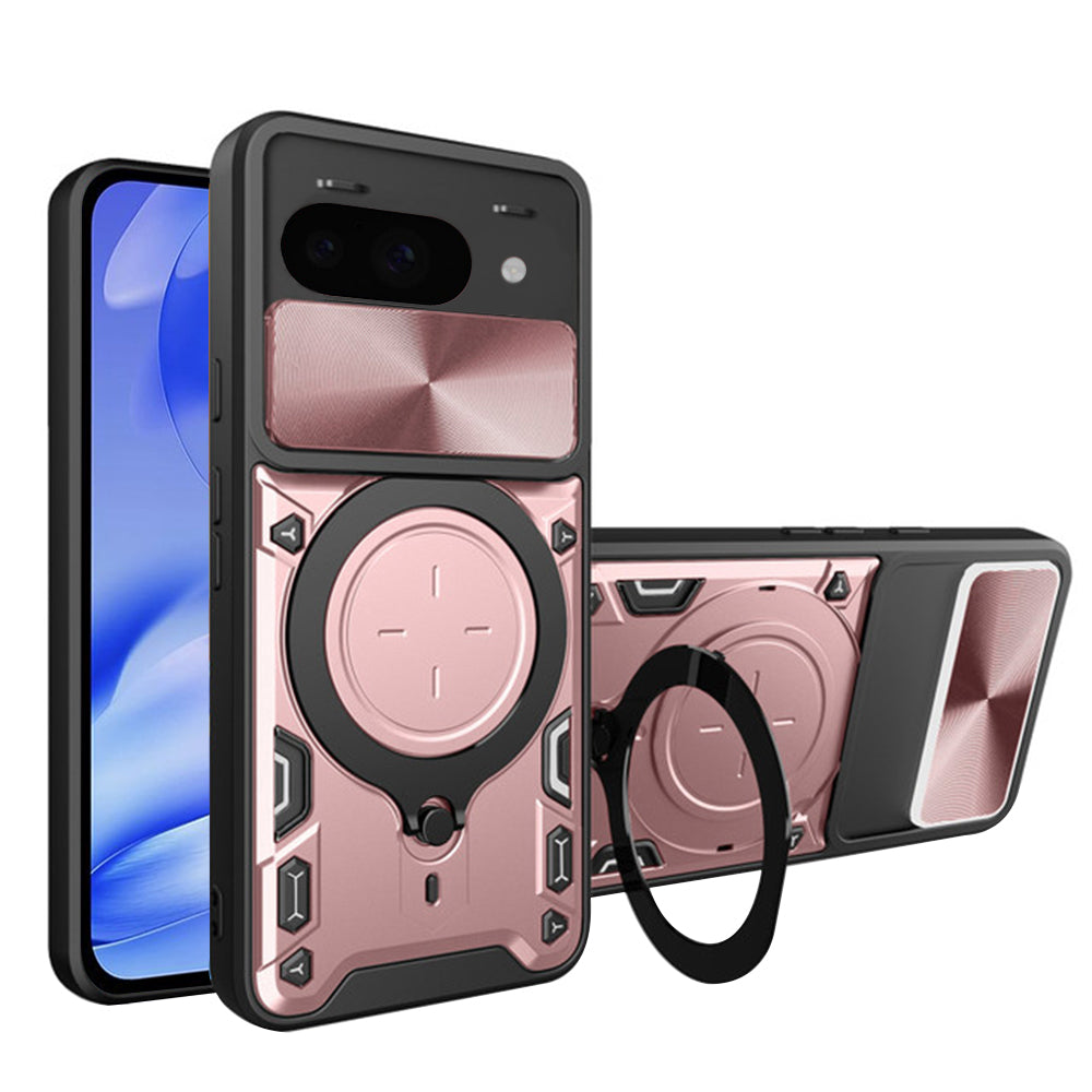 Cover til Google Pixel 9a, Techsuit, CamGuard Pro, Lyserød Guld