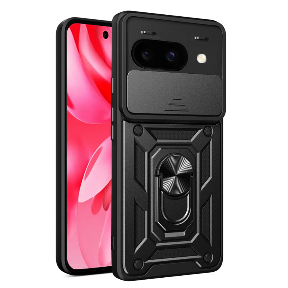 Cover til Google Pixel 9a, Techsuit, CamShield, Sort