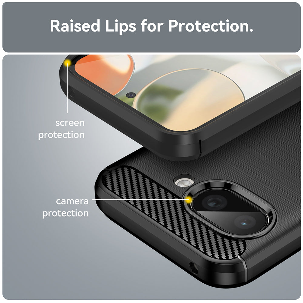 Cover til Google Pixel 9a, Techsuit, Carbon, Blå