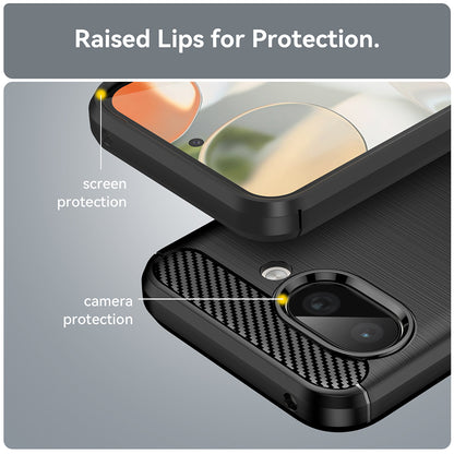 Cover til Google Pixel 9a, Techsuit, Carbon, Blå
