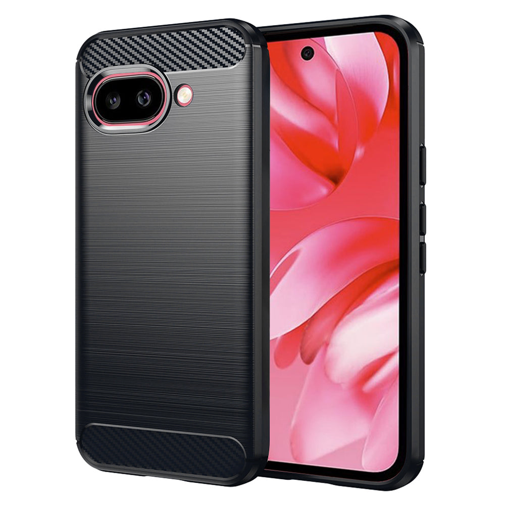 Cover til Google Pixel 9a, Techsuit, Carbon, Sort