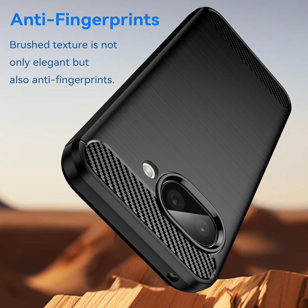 Cover til Google Pixel 9a, Techsuit, Carbon, Sort