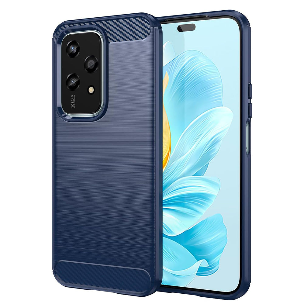 Cover til Honor 200 Lite, Techsuit, Carbon, Blå