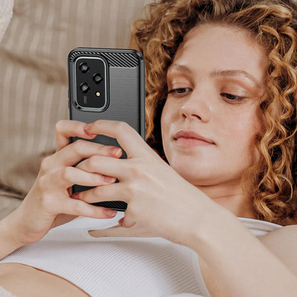 Cover til Honor 200 Lite, Techsuit, Carbon, Blå