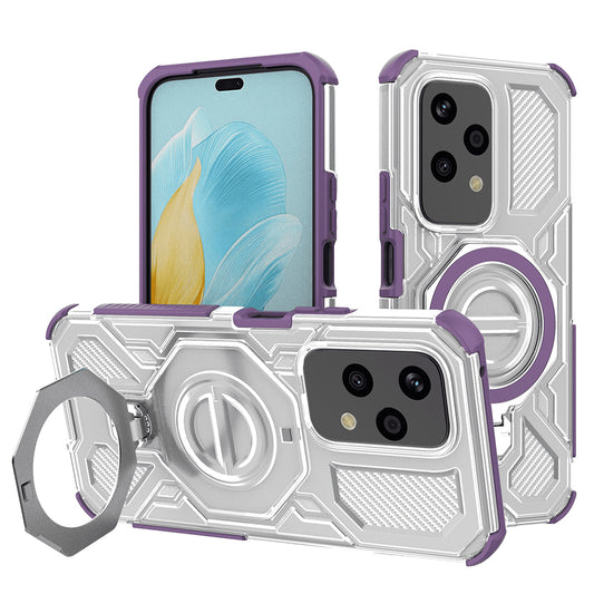 Cover til Honor 200 Lite, Techsuit, Carbon Shield Pro, Lilla