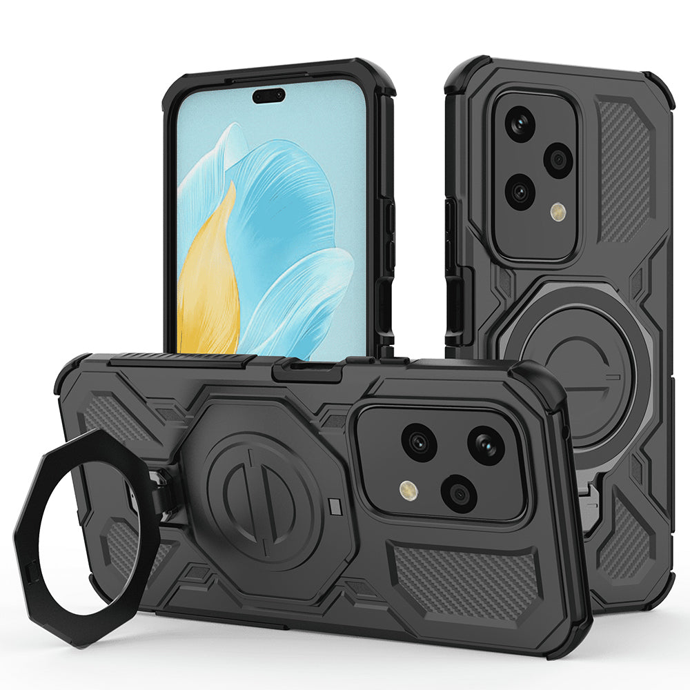 Cover til Honor 200 Lite, Techsuit, Carbon Shield Pro, Sort
