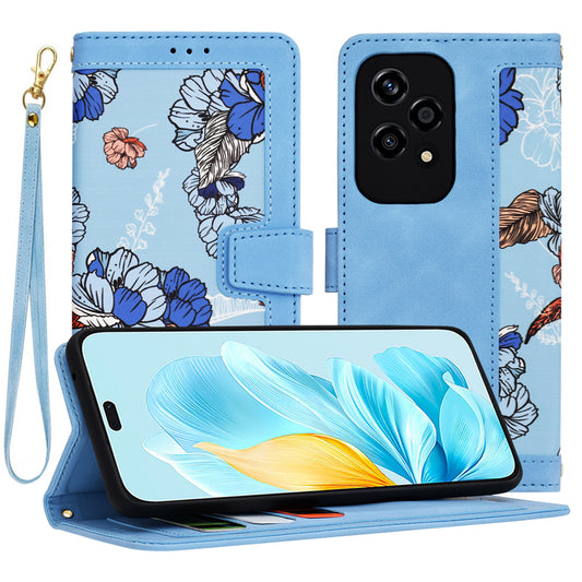 Cover til Honor 200 Lite, Techsuit, FlipCraft, Blå