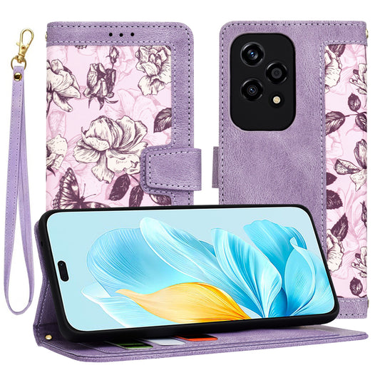 Cover til Honor 200 Lite, Techsuit, FlipCraft, Lilla