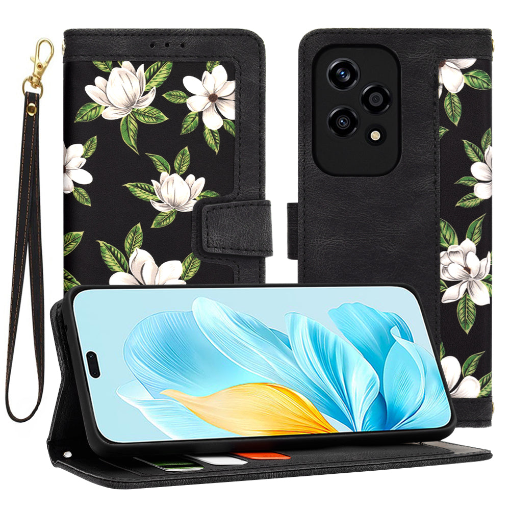 Cover til Honor 200 Lite, Techsuit, FlipCraft, Sort