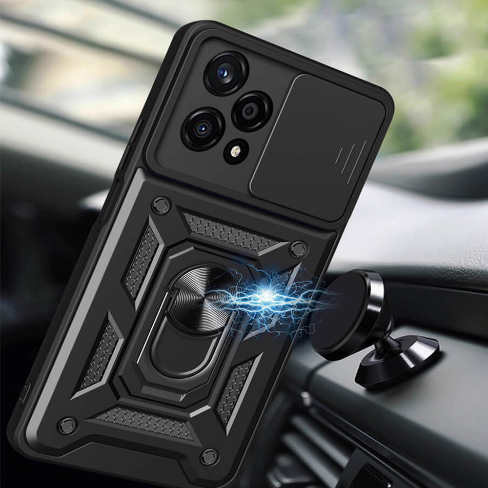 Cover til Honor 200, Techsuit, CamShield, Sort