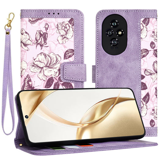Cover til Honor 200, Techsuit, FlipCraft, Lilla