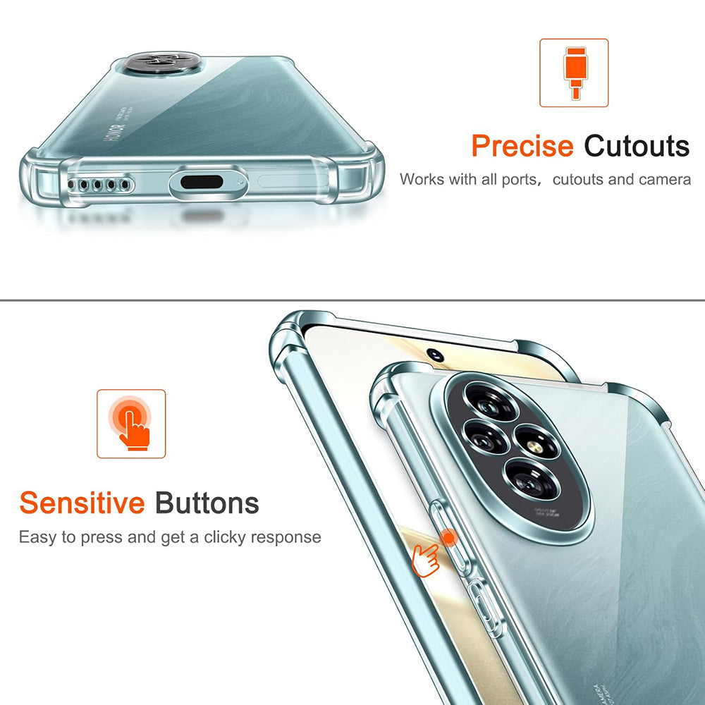 Cover til Honor 200, Techsuit, Shockproof Clear, Transparent