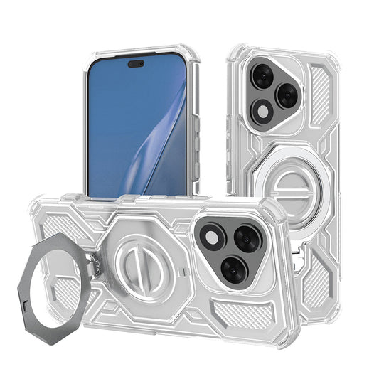 Cover til Honor 400 Lite, Techsuit, Carbon Shield Pro, Hvid
