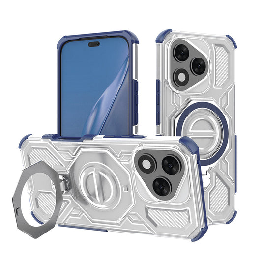 Cover til Honor 400 Lite, Techsuit, Carbon Shield Pro, Blå