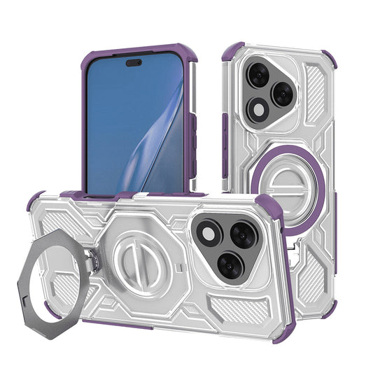 Cover til Honor 400 Lite, Techsuit, Carbon Shield Pro, Lilla