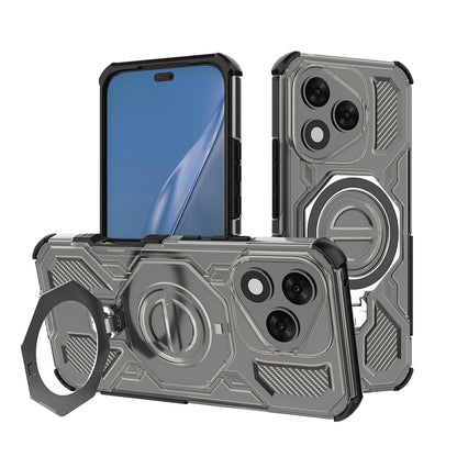 Cover til Honor 400 Lite, Techsuit, Carbon Shield Pro, Røgfarvet