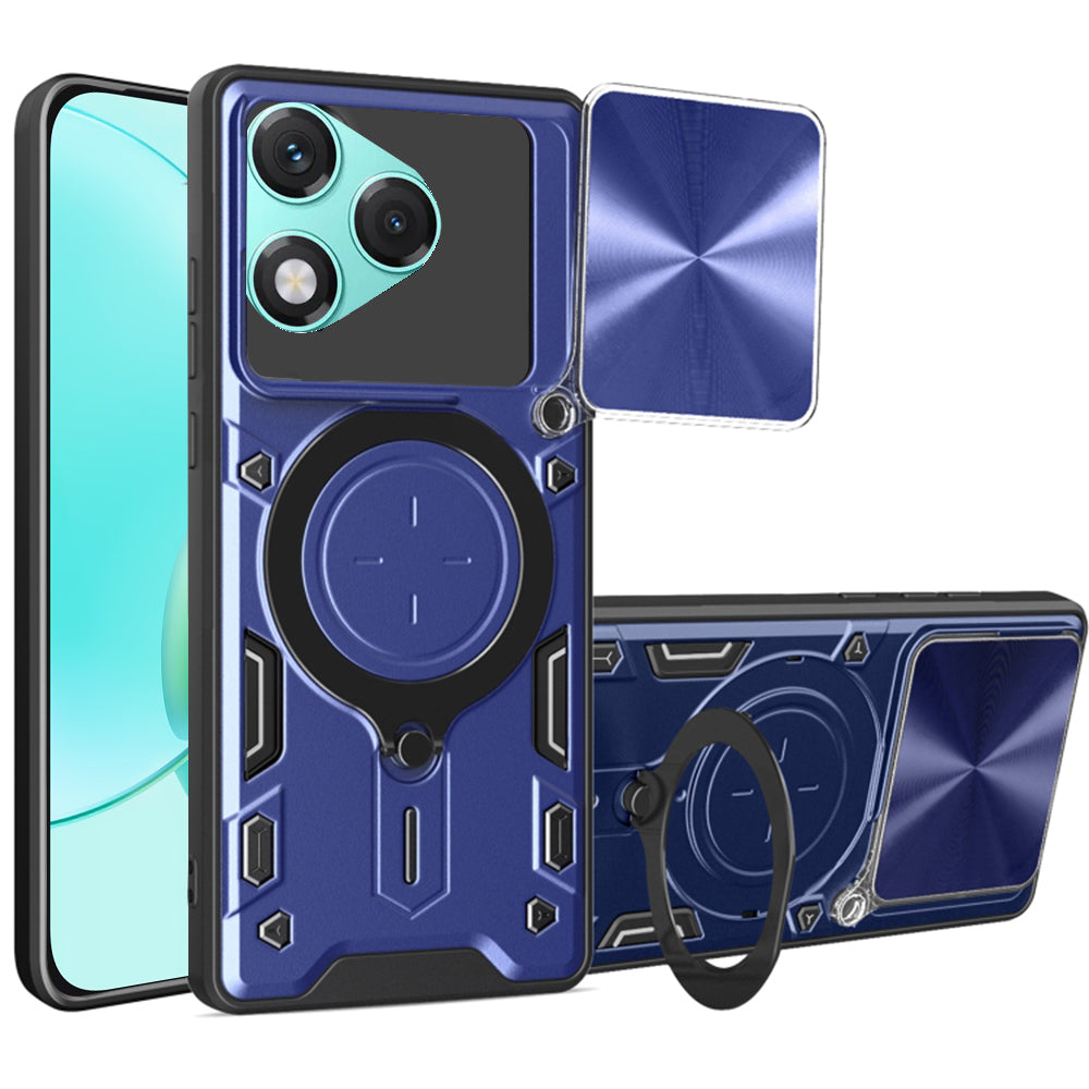 Cover til Honor 400 Lite, Techsuit, CamGuard Pro, Blå