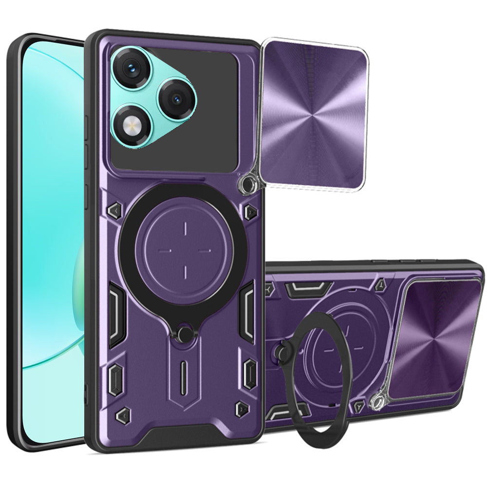 Cover til Honor 400 Lite, Techsuit, CamGuard Pro, Lilla